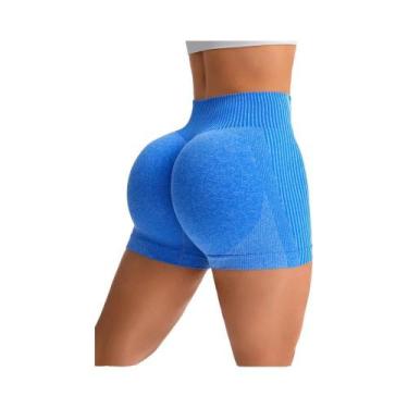 Imagem de Shorts de treino de cintura alta feminino levantamento de bunda barrig