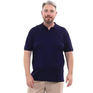 Imagem de Camisa Polo Plus Masculina Piquet Algodão Casual-Masculino