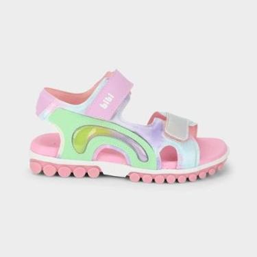 Imagem de Sandália Infantil Bibi Summer Roller Sport 2.0 Rosa com Lilás-Feminino