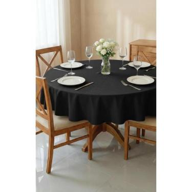 Imagem de Toalha Mesa Redonda Oxford 1,40m Lisa Fácil Limpeza C/ 4 Lug - Congrat