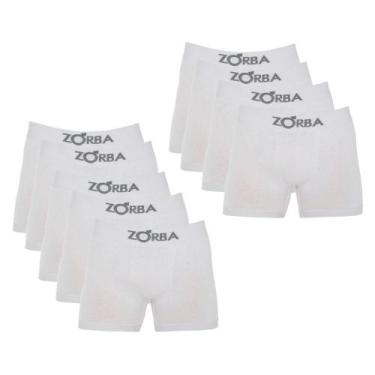 Imagem de Kit Com 10 Cuecas Boxer Box Adulto Em Algodão Cotton Sem Costura Zorba