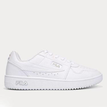 Imagem de Tênis Couro Fila Acd Classic Masculino, Branco, Bege, 40