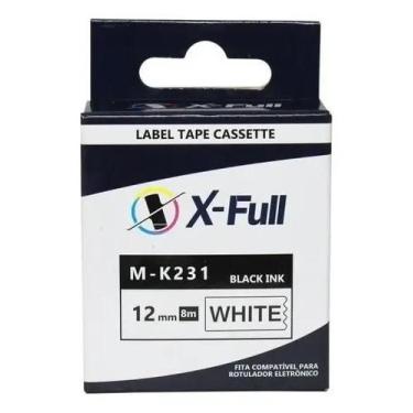 Imagem de Cartucho Fita Rotuladora Compatível Brother M-K231 12mm Bran - Congrat