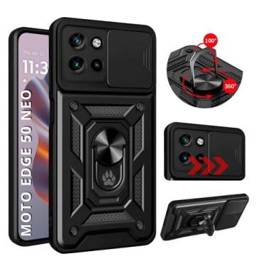 Imagem de Capa Capinha Armor Militar Moto Edge 50 Neo Anti Impacto Proteção Câme