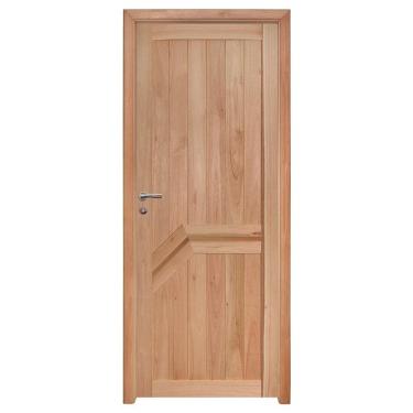 Imagem de Kit Porta de Madeira Eucalipto Rondosul P13 Externa, Abertura à Direita 213x85 cm