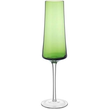 Imagem de JOGO 2 TAÇAS CHAMPANHE HOME&CO LATOUR VIDRO 210ml 26x7x7cm VERDE