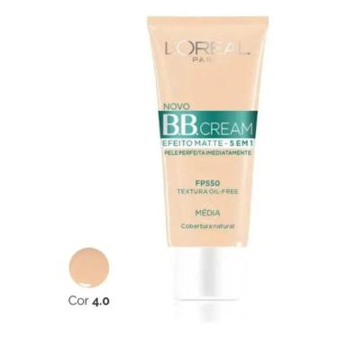 Imagem de Bb Cream Efeito Matte 5 Em 1 Fps50 Média/4.0 30ml L'oréal Pa - Congrat