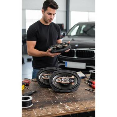 Imagem de Alto Falante 6x9 Quadriaxial 300W RMS Som Potente Carro - Congratulati