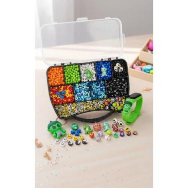 Imagem de Kit Miçangas Infantil Menino 2300+ Pçs Pulseiras Brinde Cria - Congrat