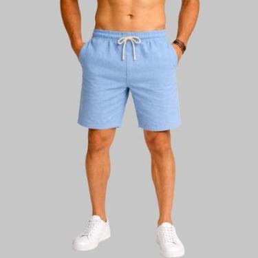 Imagem de Short de Linho Masculino Confortável Estilo Casual Premium-Masculino