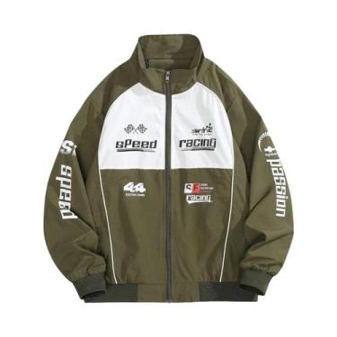 Imagem de Jaqueta Bomber Casual Masculina Com Manga Longa, Abertura Com Zíper, G