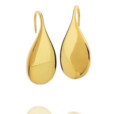 Imagem de Brinco Daiany Hank Gota Gancho Dourado - Malu Store Visual