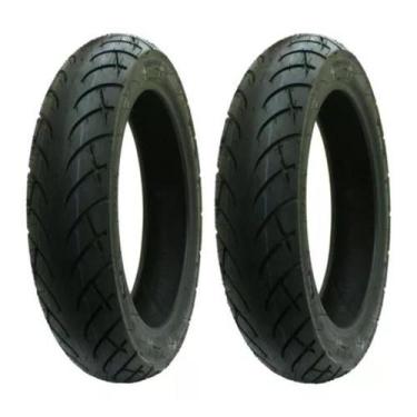 Imagem de Par Pneu Moto 90 90 R14 K434 STREET Diant e Tras TL 46P Kenda