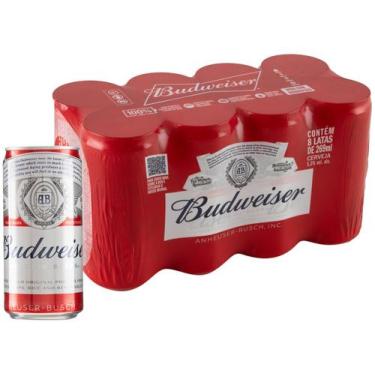Imagem de Cerveja Budweiser American Lager 8 Unidades  - Lata 269ml