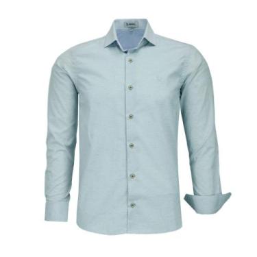 Imagem de Camisa Social Masculina Amil Manga Longa Comfort Sem Bolso Linho 1809 