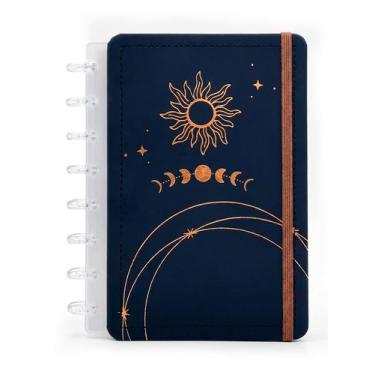 Imagem de Caderno De Disco A5 Inteligente 80F Capa Dura Folhas Pautada - - Klizz