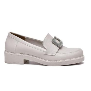 Imagem de Sapato Mocassim Feminino Via Marte 23-16905, Bege, 37