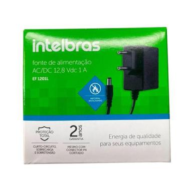 Imagem de Fonte de alimentação intelbras ac/dc 12v 1a ef 1201l