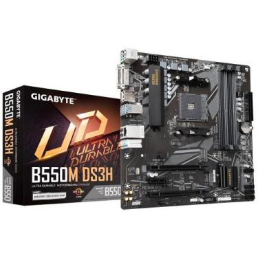 Imagem de Placa Mãe Gigabyte para AMD B550M Ultra Durable DS3H 4xDDR4