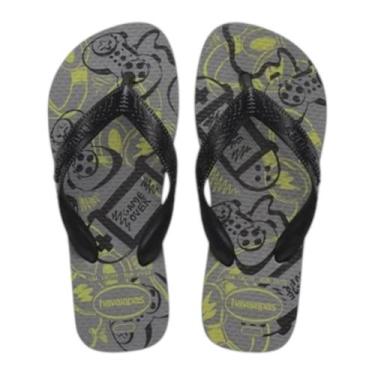 Imagem de Chinelo Infantil Havaianas Kids Surf Meninos, Cinza, Aco, 29