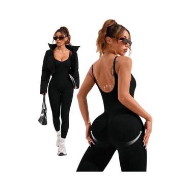 Imagem de Macacão De Yoga Feminino Sexy Sem Costura, Conjunto De Fitness Bodycon