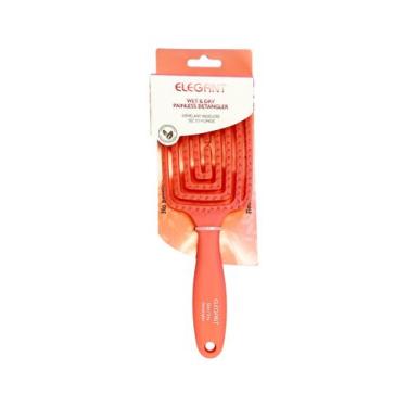 Imagem de Escova desembaraçante espiral para cabelo molhado e seco sem dor 25 cm