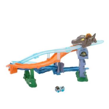 Imagem de Pista Hot Wheels Racerverse Jurassic World Crash e Splash - Mattel