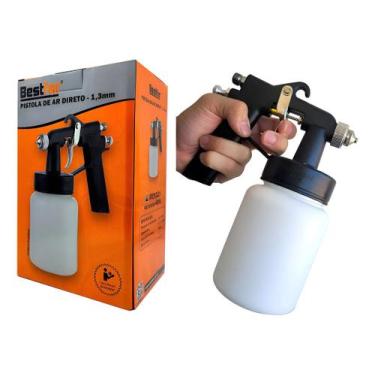 Imagem de Pistola Pintura Ar Direto Bico 1,3 Mm Caneca 650 Ml Bestfer