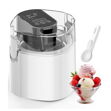 Imagem de Vilupvie Máquina de Sorvete 1,44L com Tigela Isolada, Tela LCD e Timer - Sorvetes, Iogurte Gelado e Sorbets Rápidos e Fáceis