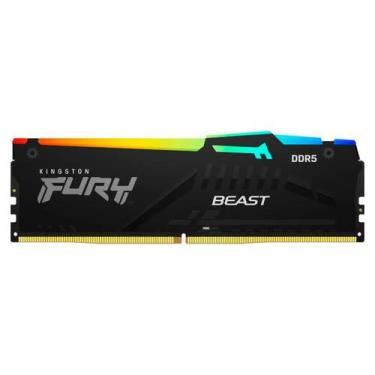 Imagem de Memória RAM Kingston Fury Beast RGB 32GB DDR5 5200 MHz - KF552C40BBA-3