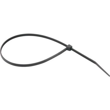 Imagem de Abraçadeira de Nylon Preta 200MM X 2,5MM com 100 Peças Alta Resistência e Proteção UV Vonder