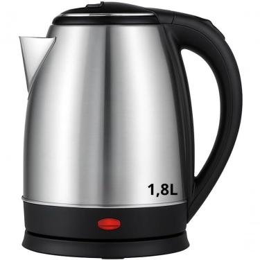 Imagem de Chaleira Elétrica Inox 1,8L Aço Inox Preta com Desligamento Automático e Base 360 graus  110V