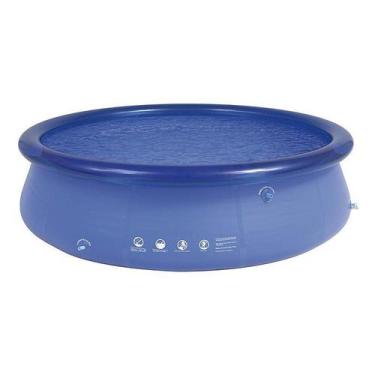 Imagem de Piscina Inflável MOR Splash Fun 4600L Redonda Azul - Diâmetro 300cm x 