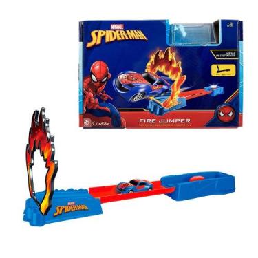 Imagem de Pista para miniveículos Homem-Aranha - Salto em Chamas - Candide