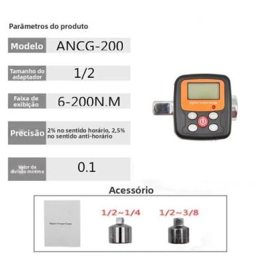 Imagem de Adaptador Digital De Teste De Torquímetro 1/4 3/8 1/2 Polegadas Para F