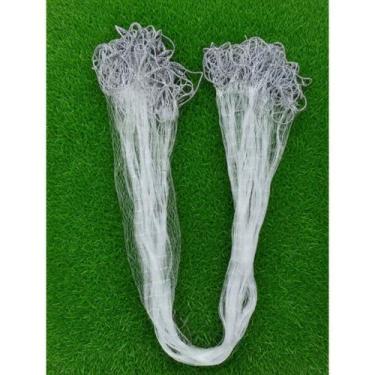 Imagem de Malha 80mm (16cm) Fio0,40 3,84alt 50 Metros Rede Pesca Boia Embutida -