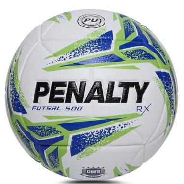 Imagem de Bola De Futsal Penalty RX 500 XXVI 2026 Selo CBFS, Branco, Verde