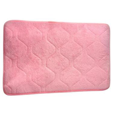 Imagem de Tapete de Banheiro 40x60cm Touch Macio Poliéster Base PVC Pelo 8mm par