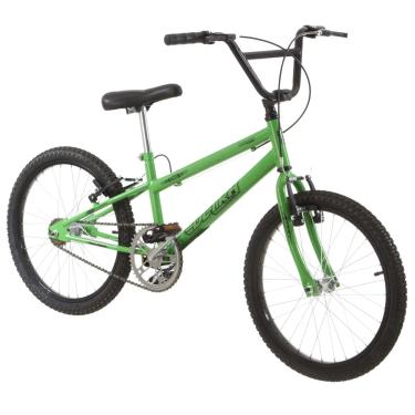 Imagem de Bicicleta de Passeio Ultra Bikes Esporte Rebaixada Aro 20 Reforçada Freio V-Brake Infantil Juvenil Verde Kw