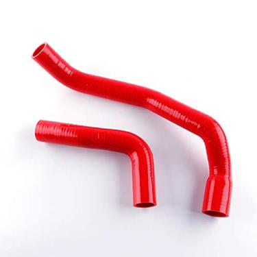 Imagem de LUXERAD Mangueira de radiador de silicone de desempenho de 3 camadas para Nis san Skyline R33 R34 GTS GTS25T RB25DET 93-98 (vermelha)