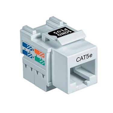Imagem de Conector rj45 cat5 fêmea keystone