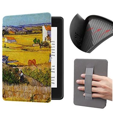 Imagem de Capa macia de 6 polegadas para Kindle Basic (apenas para 10ª geração de 2019, modelo J9G29R) com Auto Wake/Sleep, capa protetora à prova d'água com alça de mão