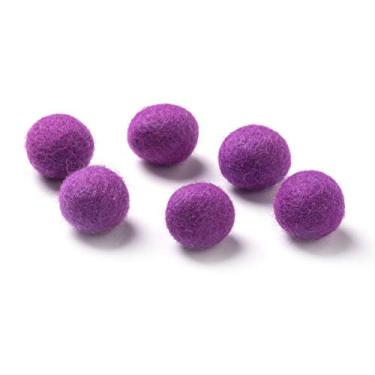 Imagem de Miçangas de lã Darice 30041559, 152 cm, 6 peças, Violeta