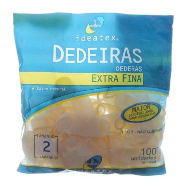 Imagem de Dedeira de Látex nº 2 com 100 Unidades Ideatex