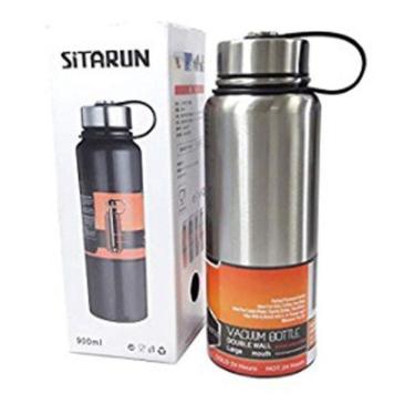 Imagem de Garrafa Térmica Aço Inox A Vacuum Bottle Água Suco 1100ml