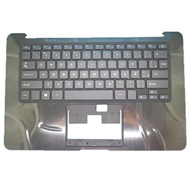 Imagem de Laptop preto PalmRest e teclado preto para Positivo H003-33 YMS-0075-B D1459 Brasil BR Blue Mark Sem Touchpad