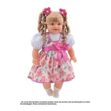 Boneca grande anne fala frases e canta com cabelo 42cm supertoys - Bonecas  - Magazine Luiza