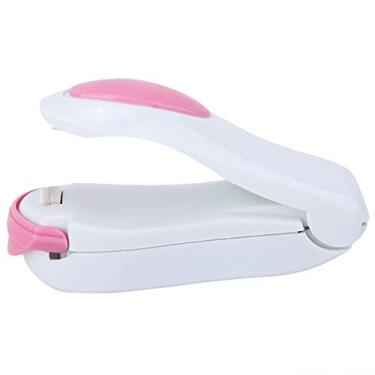 Imagem de Mini Saco de Plástico Selador de Calor Portátil,Mini Seladora de Saco, Máquina de Selagem por Calor Elétrica Seladora de Impulso para Sacos de Chips(White)