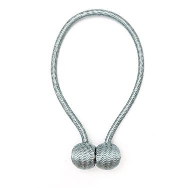 Imagem de Cor sólida cortina fivela magnética fivela de cortina de cordão redondo fivela magnética sem perfuração sem instalação sem instalação de cinta de cortina tiebacks, T7,2 PCS