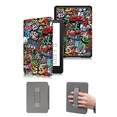 Imagem de Capa durável para o Kindle de 11ª geração a ser lançado em 2022, capa à prova d'água com função de despertar e dormir automática e alça de mão